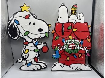 Snoopy Holiday Decor - 2 Total