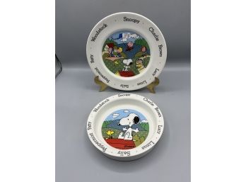 Peanuts Collector Series Bowl / Plate Set - Made By Johnson Bros - Made In England