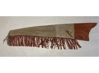 Handcrafted Leather Gun Case With Leather Tassels