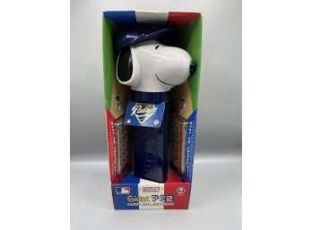 Snoopy Peanuts San Diego Padres 2005 Giant PEZ Musical Candy Roll Dispenser - Box Included
