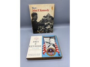 John F. Kennedy Pictorial Biography Set By Nancy Bean White 1965