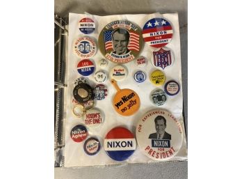 Presidential Campaign Pins - Large Assorted Lot