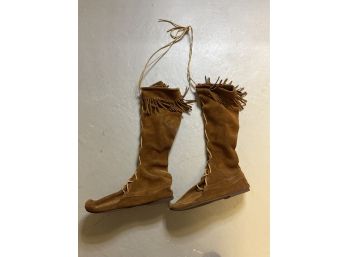 Modern Indian Handcrafted Leather Boots - Size 11 1/2