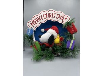 Snoopy Peanuts Dan-dee International Holiday Decorative Wreath