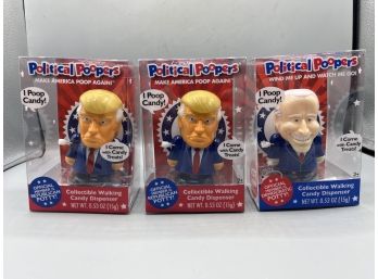 Political Poopers Wind-up Candy Toys - 3 Total