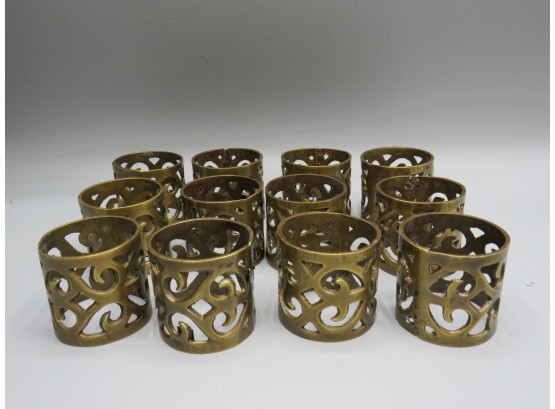 Metal Napkin Rings - Set Of 12