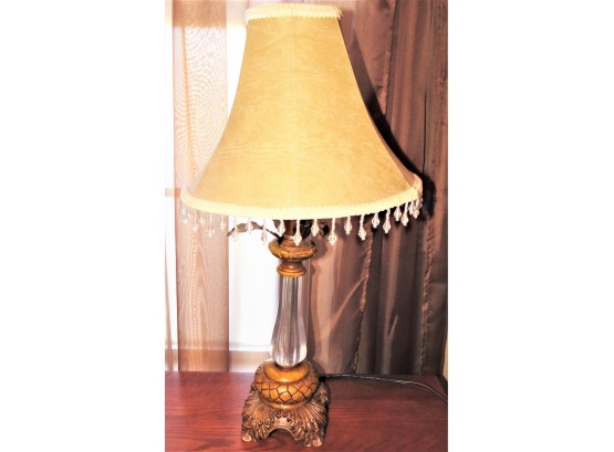 Table Lamp With Tassel Trim Shade