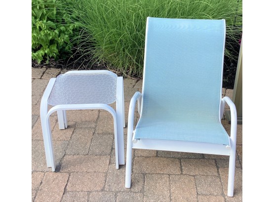 Outdoor Patio Chair And Side Table - Set Of 2