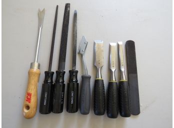 Stanley Scrapers, Craftsman Files, ACE Tool, Ridgid Grout Saw File - Assorted Set Of 9