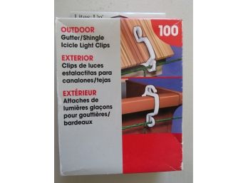 Lites Up Outdoor Gutter Shingle Clips - In Original Box