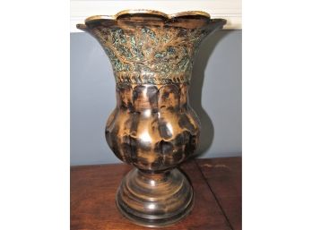 Metal Footed Vase