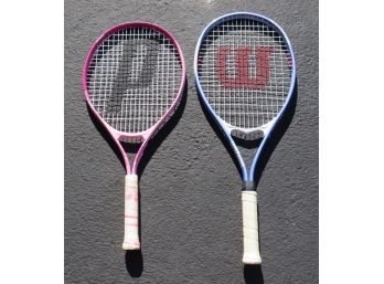 Tennis Racquets - Prince & Wilson - Set Of 2
