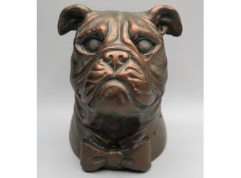 Bulldog With Bowtie Bookend