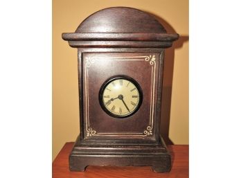 Wood Battery Operated Table Clock