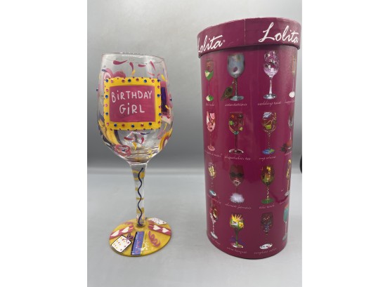 Lolita Birthday Girl Edition Wine Glass - Box Included