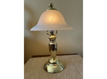 Gold Tone Metal Touch Table Lamp