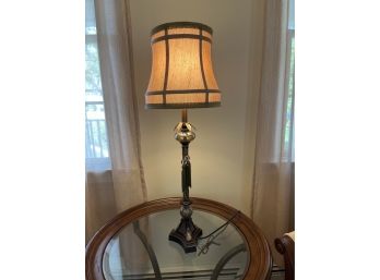 Decorative Metal Table Lamp With Tassels