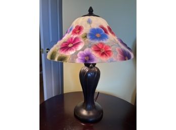 Dale Tiffany Handale Collection Hand Painted Floral Pattern Table Lamp