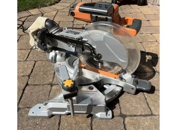 Rigid 12 INCH Electric Compound Miter Saw With Adjustable Laser - Manual Included
