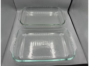 Pyrex 3 QT Glass Baking Dishes -2 Total