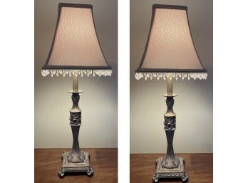 Decorative Metal Table Lamps - 2 Total