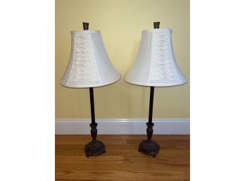 Decorative Metal Table Lamps - 2 Total
