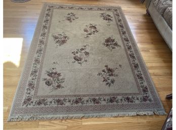 Floral Pattern Machine Made Area Rug
