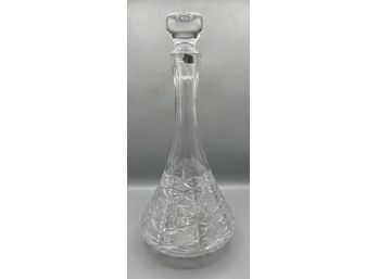 Hand Cut Lead Crystal Decanter With Stopper
