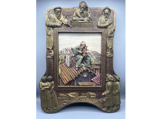 Artini Hand Painted Twin Etched Sculptured Engraving - Fiddler On The Roof