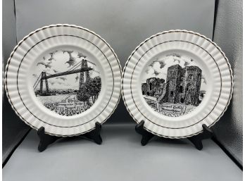Mercian China Decorative Porcelain Collector Plates - 2 Total