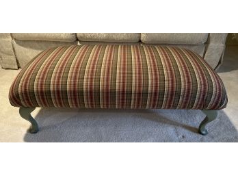 Custom Upholstered Wooden Ottoman