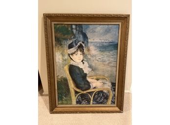 By The Seashore By Pierre Auguste Renoir 1883 Print Framed