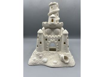 Party-lite Ceramic Sandcastle Style Tea-light Holder / Decor