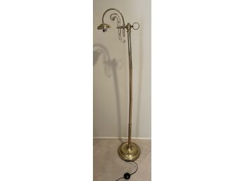 Polished Brass Floor Lamp - Missing Shade