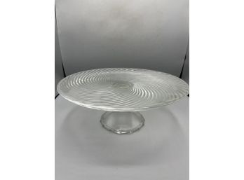 Cut Glass Swirl Style Cake Stand