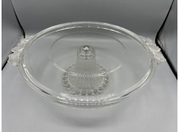 Cut Glass Footed Cake Stand