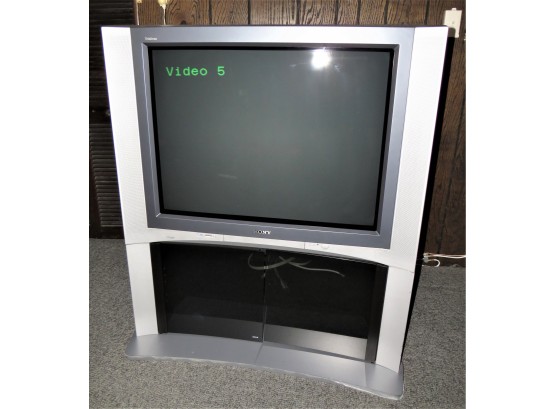 Sony FD Trinitron WEGA KV-36HS500 36' 1080i CRT Television  With 2-glass Door Storage - NO REMOTE