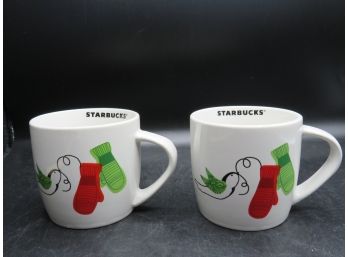 Starbucks Mittens & Dove 10 Oz. Mugs - Set Of 2