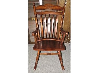 Wood Rocking Chair With Cushions