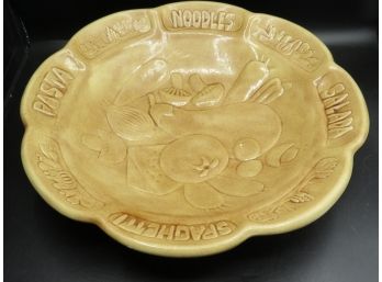 Marge Signed Ceramic Pasta Serving Bowl