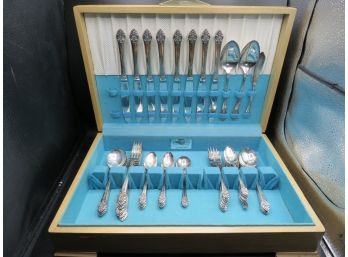 1881 Rogers By Oneida Ltd. Silver Plated Flatware & Storage Box