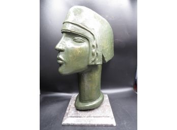 MAYAN INCA GODDESS STONE BUST MADE IN MEXICO