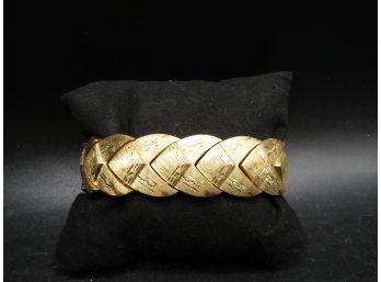 14K GVG Brushed Gold Bracelet 58.4 Grams