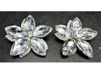 Costume Jewelry Floral Pins - Set Of 2
