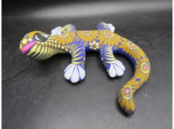 Iguana Ceramic Hand Painted Figurine