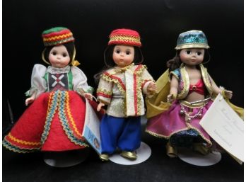 Madame Alexander Collectible Dolls - Morocco/czechoslovakia/turkey - Set Of 3