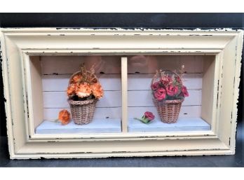 Shadow Box Frame With Floral Insert