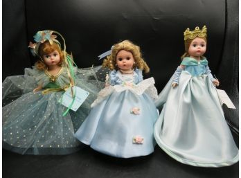 Madame Alexander Collectible Dolls - Fairy Of Song/ 2-sleeping Beauty - Set Of 3 (1 Original Box)