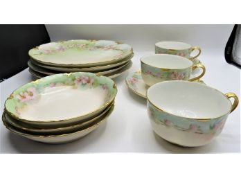 Haviland Plates, Teacups, Saucers, Bowls - Set Of 11