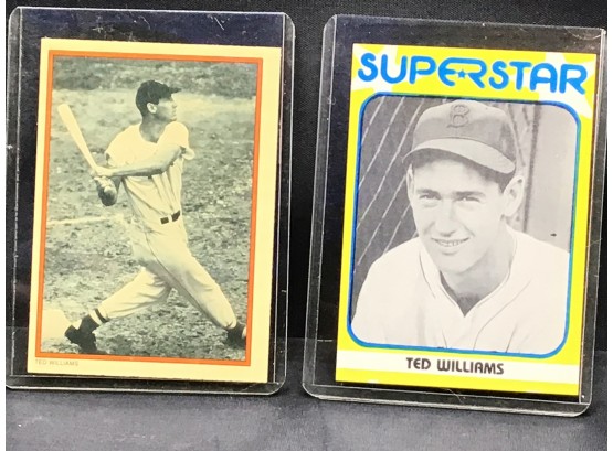 Ted Williams Superstar Baseball Card #23 1980topps Ted Williams #9 1985